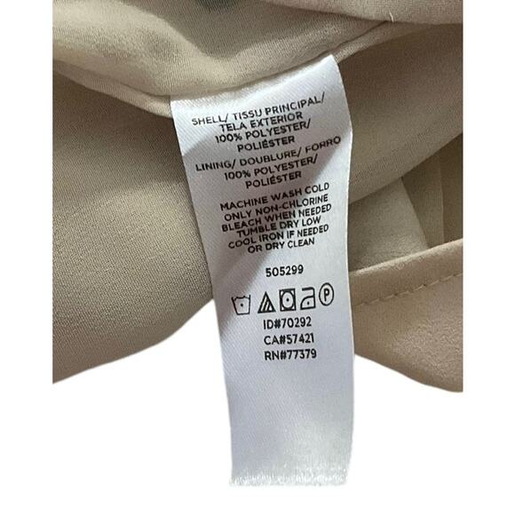 Ann Taylor Light Beige Polka Dot Lined Tank Top Women Size XS | 55-24 - Picture 4 of 6